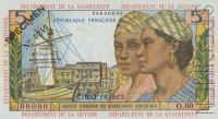 p7s from French Antilles: 5 Francs from 1964